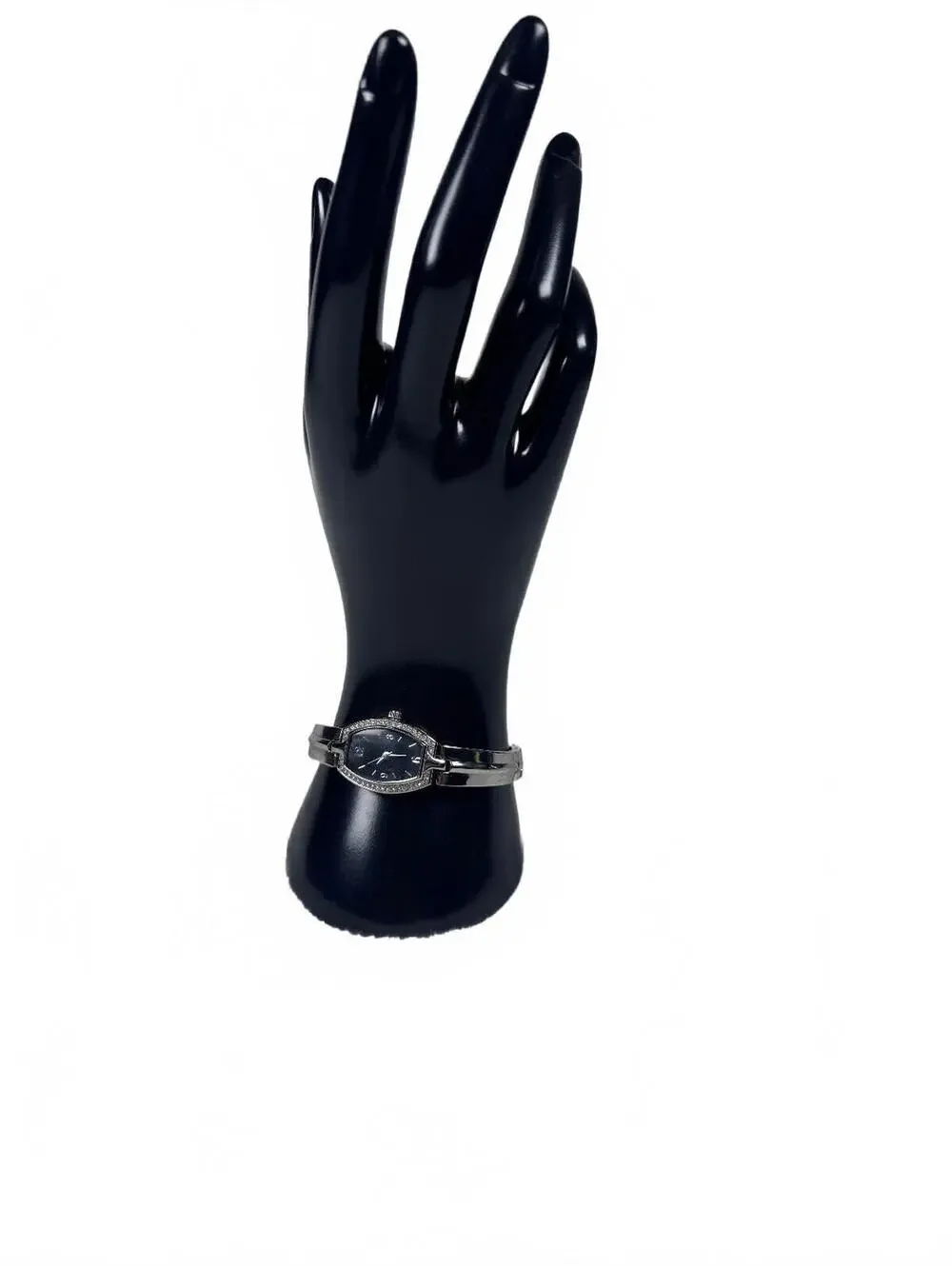 Women's Crystal Dial Barrel Dress Watch Black FMDWS030 WORKING